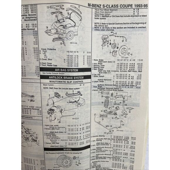 Mitchell Collision Estimating Guide Imported European BMW Feb 1996 Vol. 37/2 - Picture 7 of 8